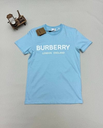 Burberry London England T-Shirt Printed Tshirt in blue color
