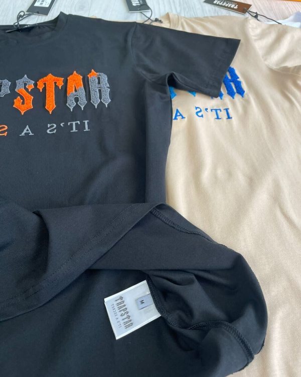 Trapstar it's a secret T-shirts in Grey and Off White color