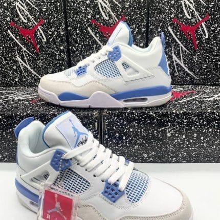 Nike Air Jordan 4 Men Trainers Retro Military Blue
