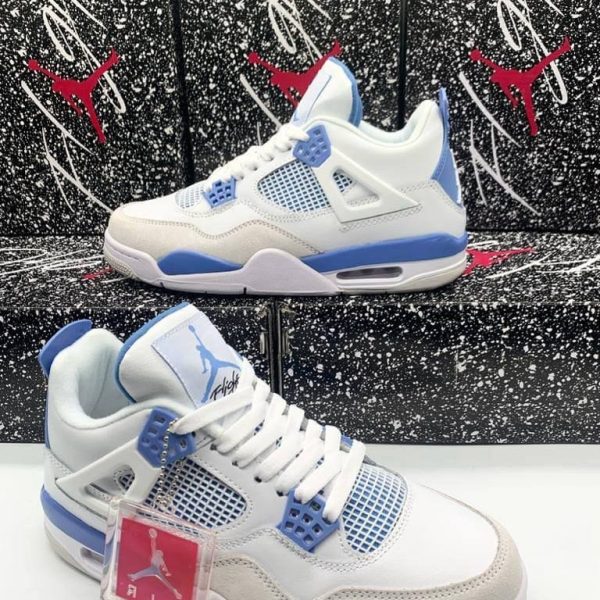 Nike Air Jordan 4 Men Trainers Retro Military Blue