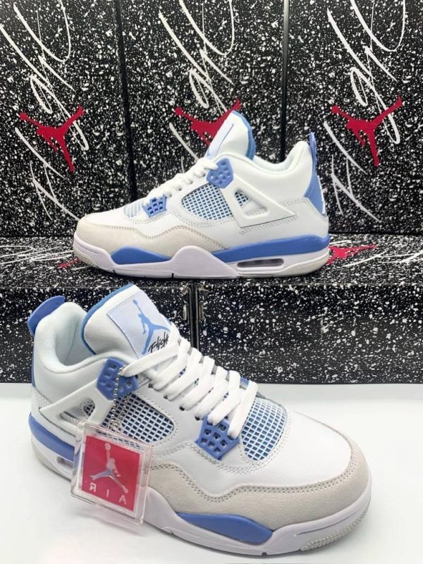 Nike Air Jordan 4 Men Trainers Retro Military Blue