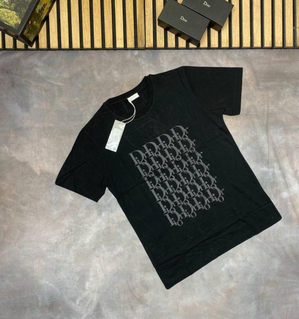 Dior Printed Logo T-Shirt In black Color Dior Printed Logo T-Shirt In black Color