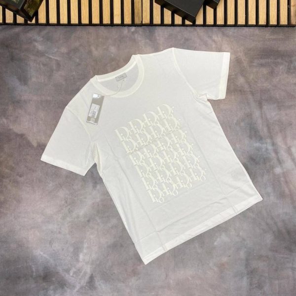 Dior Printed Logo T-Shirt In white Color