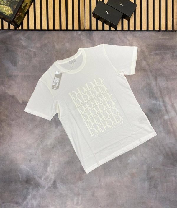 Dior Printed Logo T-Shirt In white Color Dior Printed Logo T-Shirt In white Color