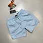 Fendi Men Shorts Nylon Cotton Casual Swim Short in light blue color