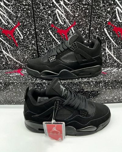 Nike Jordan 4 Women Trainers Black Cat