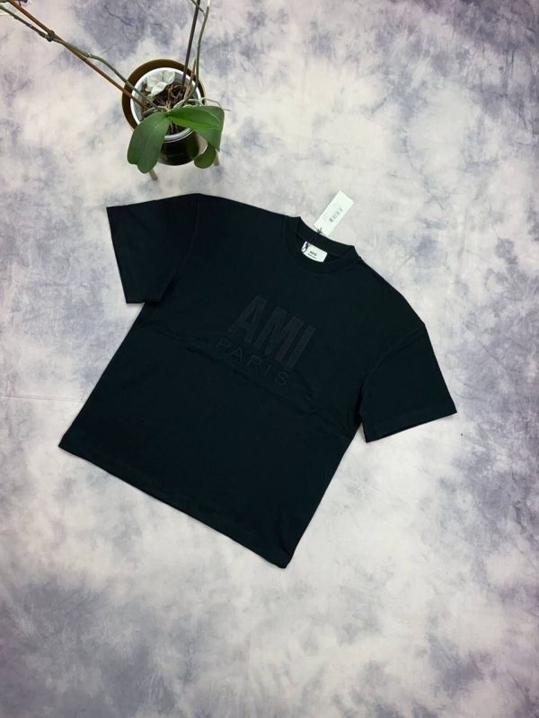 Ami Paris T-shirts in black Color Ami Paris T-shirts in black Color