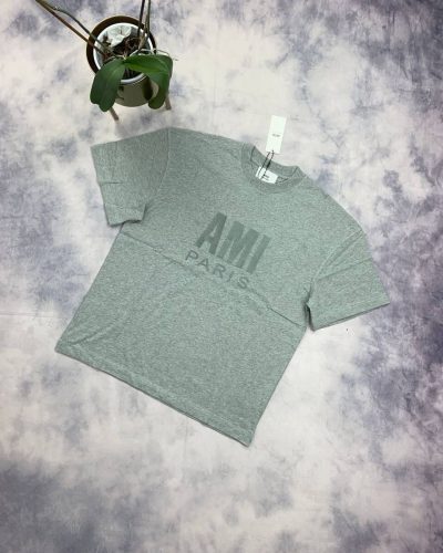 Ami Paris T-shirts in grey Color