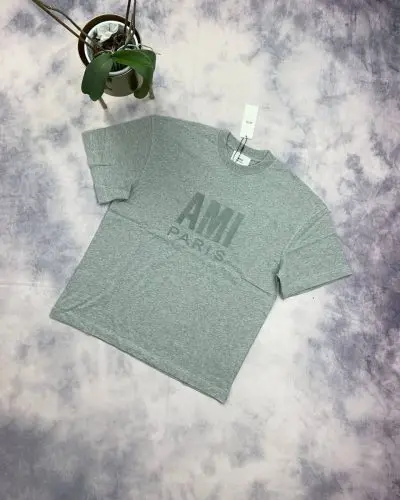 Ami Paris T-shirts in grey Color