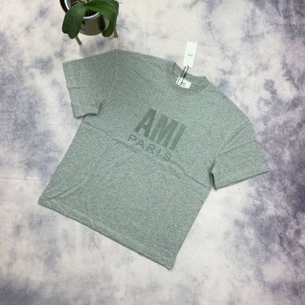 Ami Paris T-shirts in grey Color
