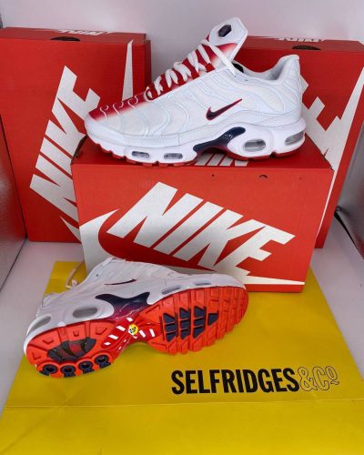 Nike Air Max Plus TN White Red Men Tuned Rep Sneakers