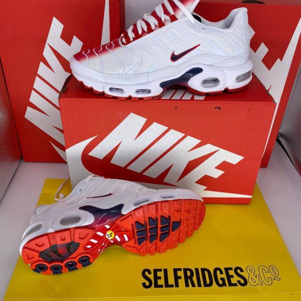 Nike Air Max Plus TN White Red Men Tuned Rep Sneakers