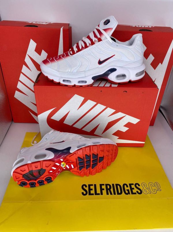 Nike Air Max Plus TN White Red Men Tuned Rep Sneakers