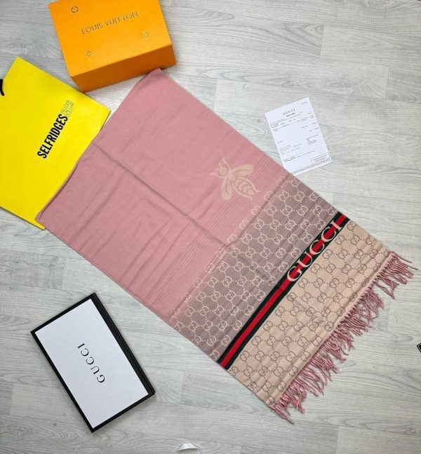 Gucci Printed Logo Scarf In pick Color Gucci Printed Logo Scarf In pick Color