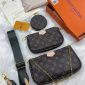 Louis Vuitton-Inspired Trio Crossbody with Classic Olive Green – 3 Piece Shoulder Bag