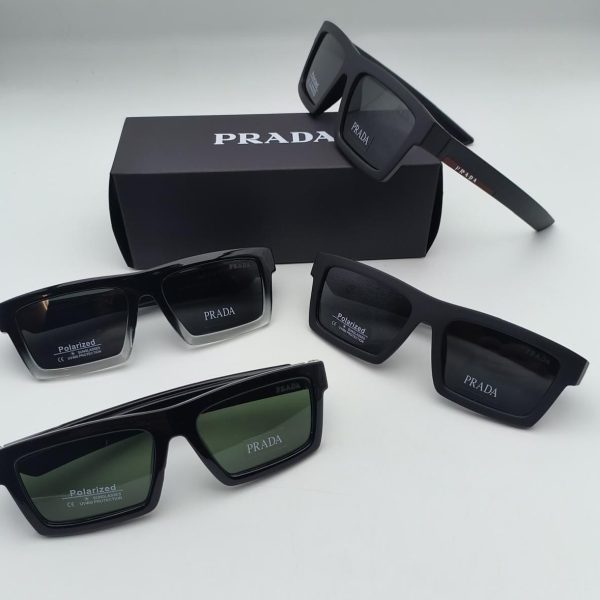 Prada Milano Linea Rossa PR19WS Square Polarized Sunglasses