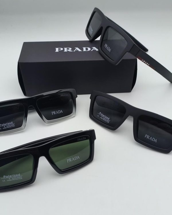 Prada Milano Linea Rossa PR19WS Square Polarized Sunglasses