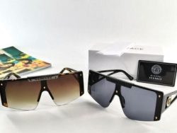 Versace Medusa Icon Shield Sunglasses