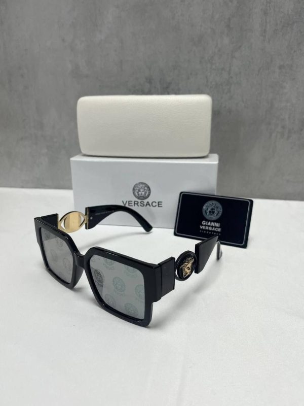 Versace Square Frame Sunglasses Silver Versace Square Frame Sunglasses Silver