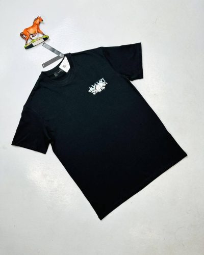 Amiri Cotton Jersey T-Shirt In Black With Left Logo
