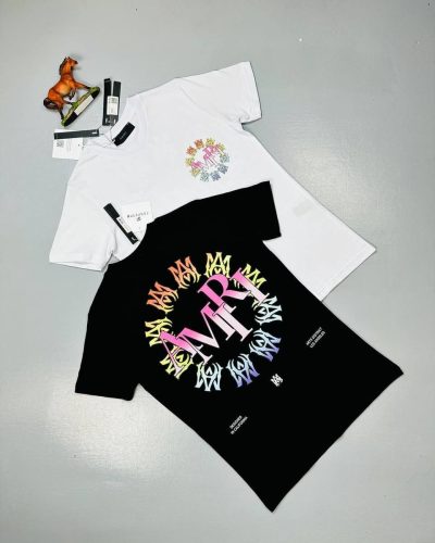 Amiri Cotton T-Shirt for Men – Front & Back Graphic