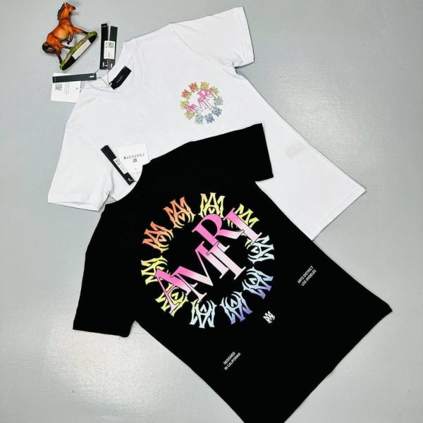 Amiri Cotton T-Shirt for Men – Front & Back Graphic