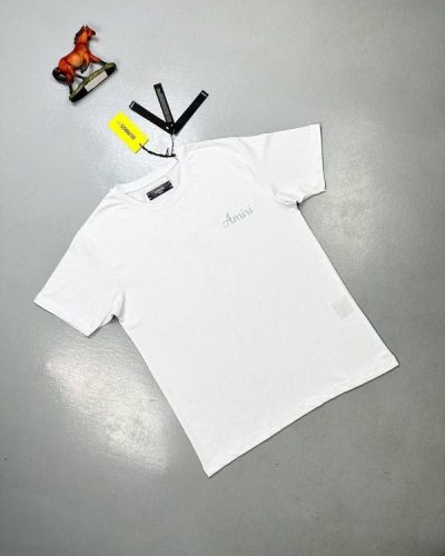 Amiri Lanesplitters Men’s White Color T-Shirt Front View