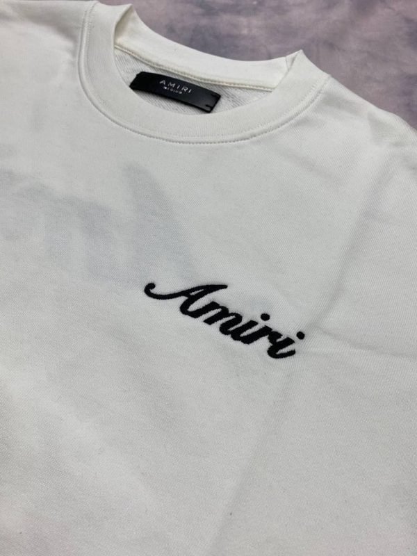 Amiri fleece jumper with front chest logo Amiri fleece jumper with front chest logo