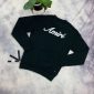 Amiri logo jumper sweatshirt black white back with big logo