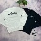 Amiri logo jumper sweatshirt black white front And Back