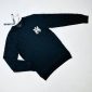 Amiri logo print black crew neck sweatshirt folded
