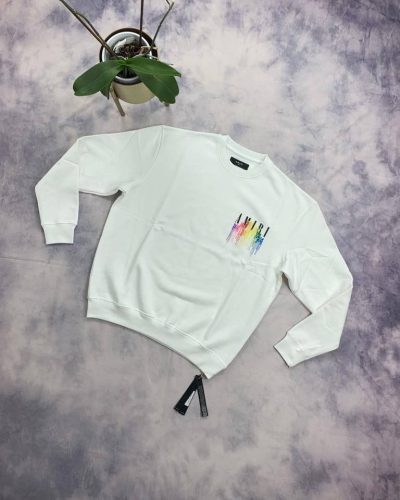 Amiri streetwear White jumper with front & back logo
