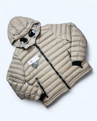 C.P. Company Goggle Down Jacket for Men in Black – Waterproof Design