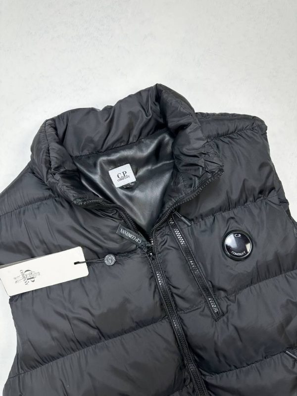 C.P. Company DD Shell Padded Vest Body Warmer For Men's in black C.P. Company DD Shell Padded Vest Body Warmer For Men's in Black