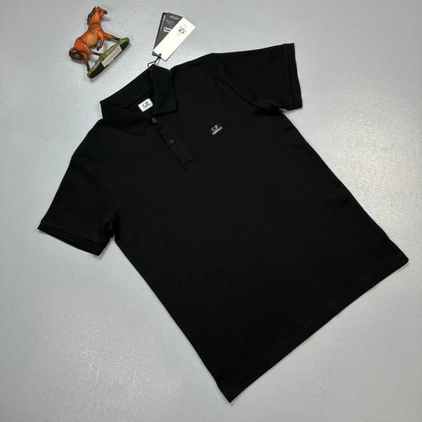 C.P. Company slim fit polo in black – men’s luxury casualwear