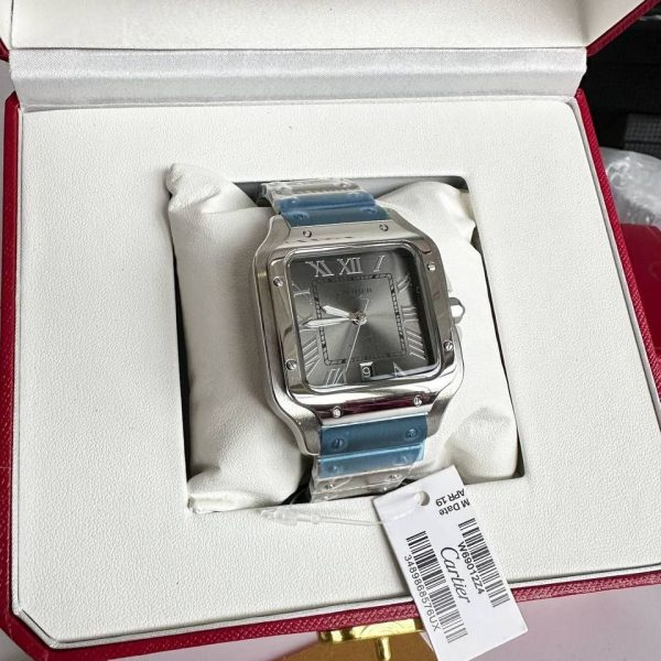 Cartier Santos Grey Dial Men’s Watch