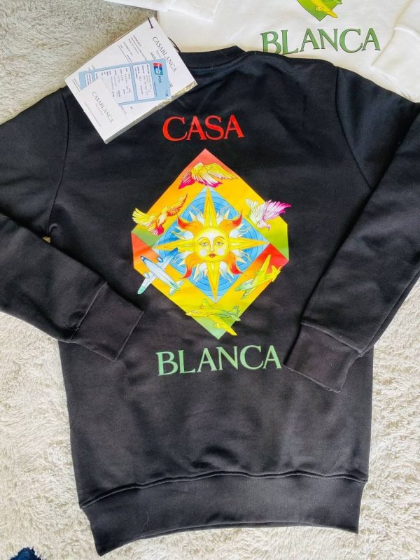 Casablanca Men’s Logo Jumper in black colour Casablanca Men’s Logo Jumper in black colour