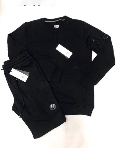 Casual C.P. Company Jumper & Shorts Set for Men in Black