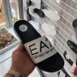 Emporio Armani EA7 white slides with textured sole
