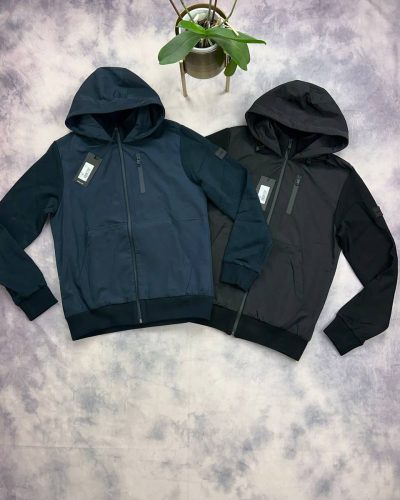 Hugo Boss Casual Warmer Jacket – Black & Navy Blue, Tailored Fit