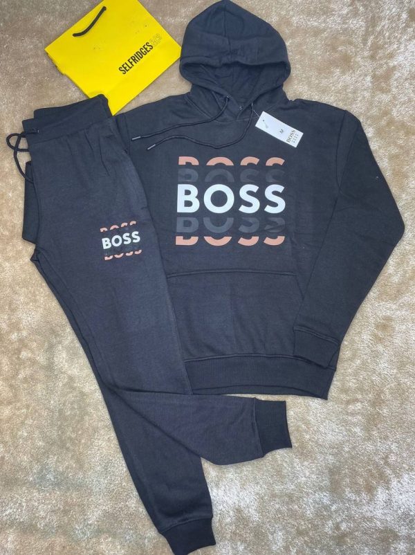 Hugo Boss Cotton Blend Tracksuit black Hugo Boss Cotton Blend Tracksuit black