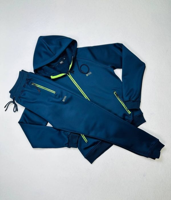 Hugo Boss Full Zip Hoodie Tracksuit navy blue Hugo Boss Full Zip Hoodie Tracksuit navy blue