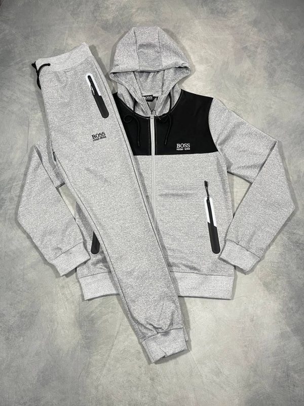 Hugo Boss Hoodie Tracksuit for Men grey Hugo Boss Hoodie Tracksuit for Men grey