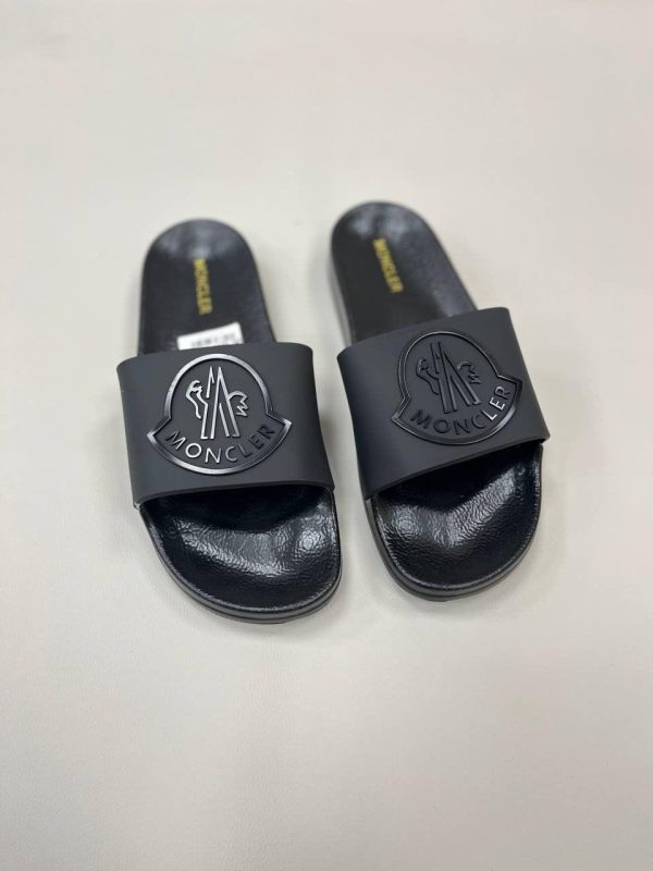 Moncler Basile Logo Embossed Sliders