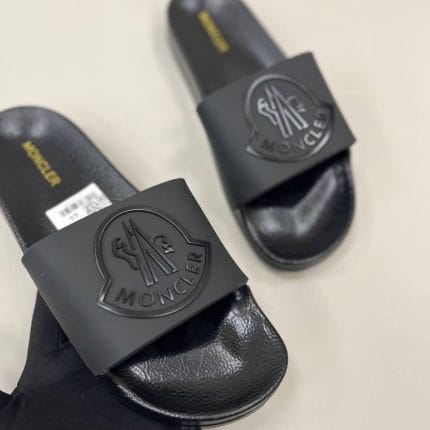 Moncler Basile Logo Embossed Sliders