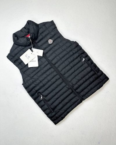 Moncler Black Down Puffer Gilet for Men