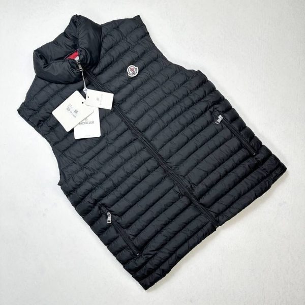 Moncler Black Down Puffer Gilet for Men
