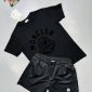 Moncler Black T-Shirt & Logo Shorts Set in 2 Colors for Men 2