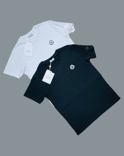 Moncler Crew Neck Logo Printed T-Shirt for Men
