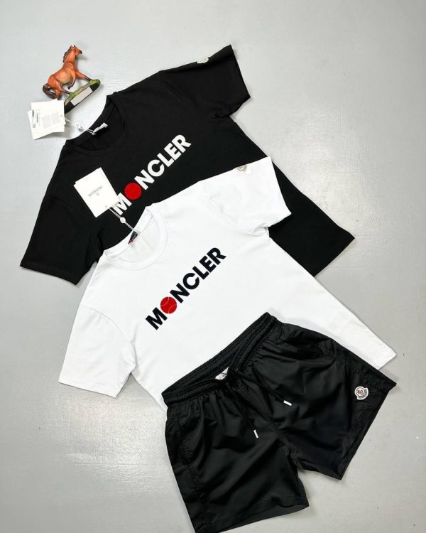 Moncler Crew Neck Logo T-Shirt & Shorts Set